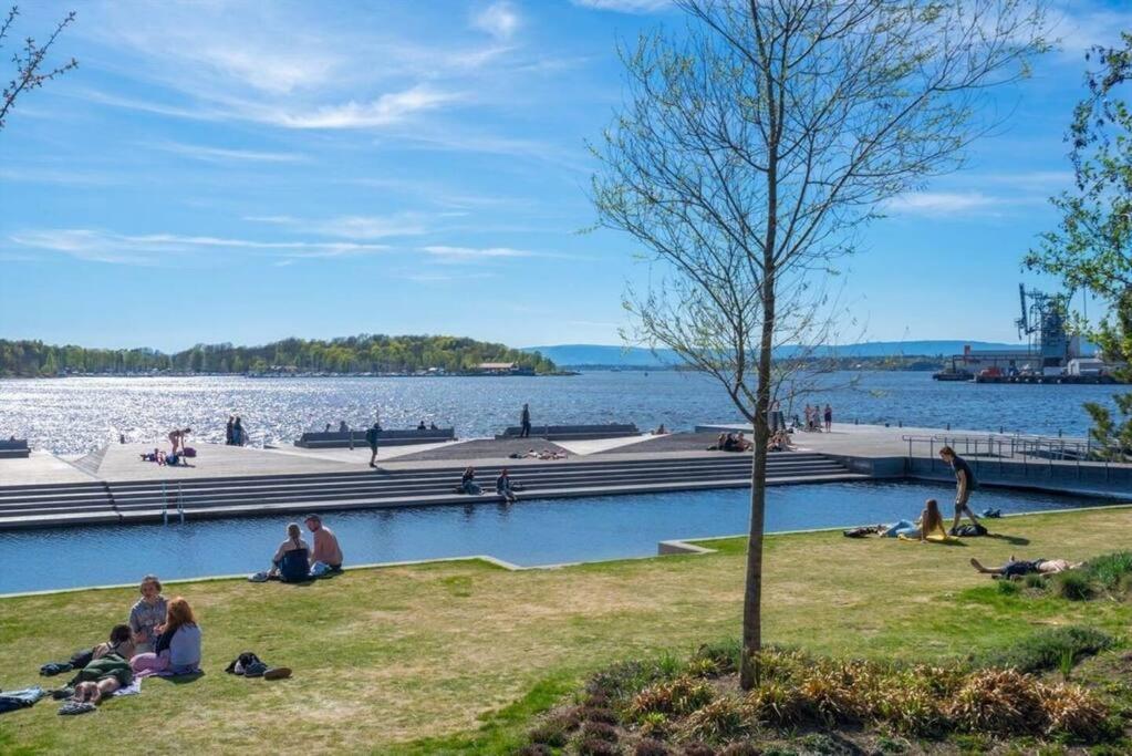 Luxury 2-Bedroom Apartment With Seaview In Oslo City Center Exterior photo